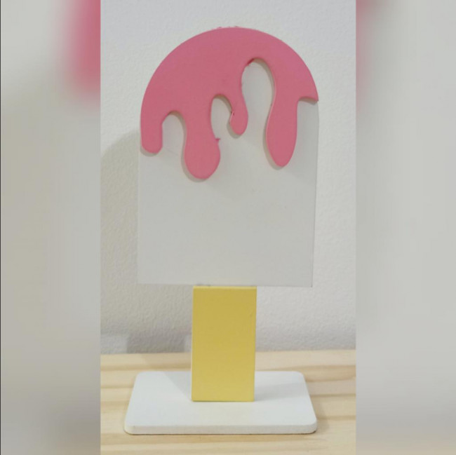 Temático Confeitaria- Picolé MDF Display 3D