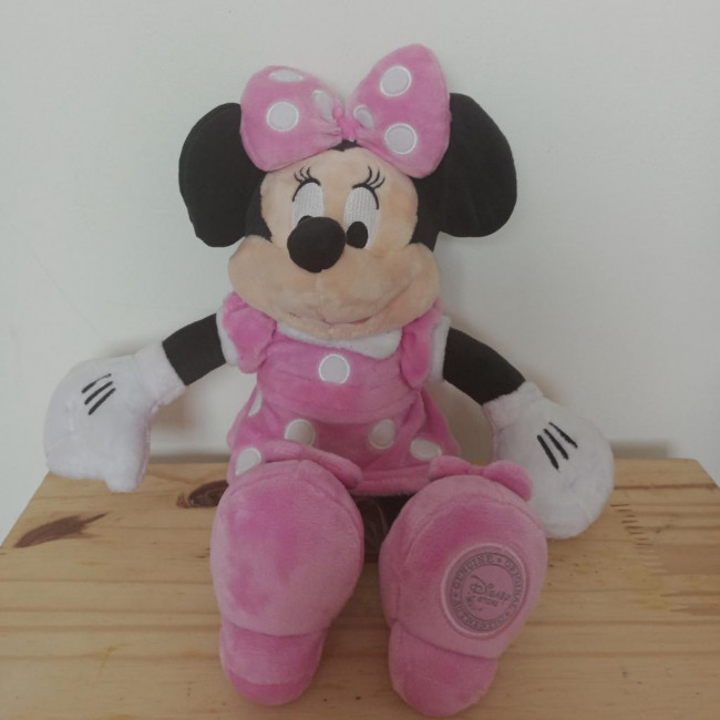 Temático Disney- Minnie Pelúcia Rosa original