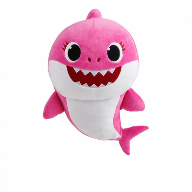 BABY SHARK DE PELUCIA ROSA