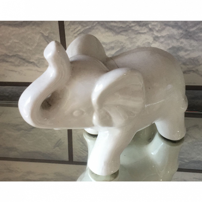 ELEFANTE DECORATIVO DE CERAMICA (P)