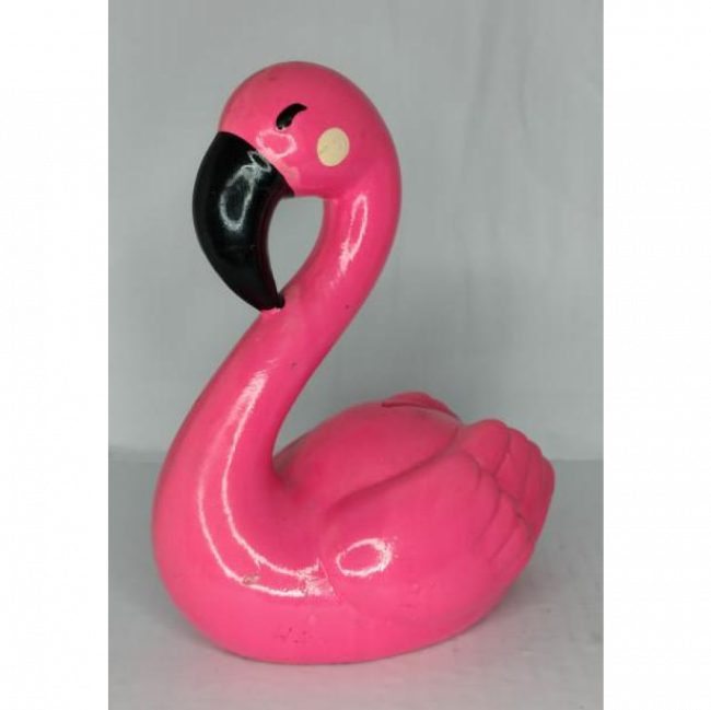 FLAMINGO DE LOUÇA ROSA M