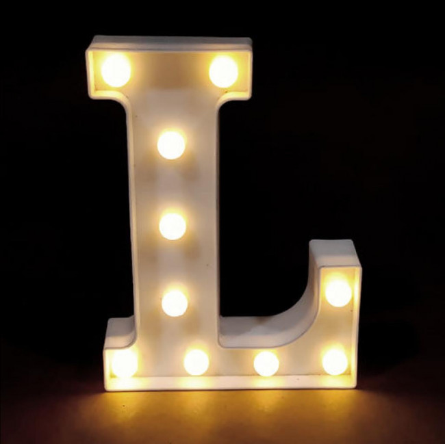 LETRA OU NUMERAL DE LED 23CM