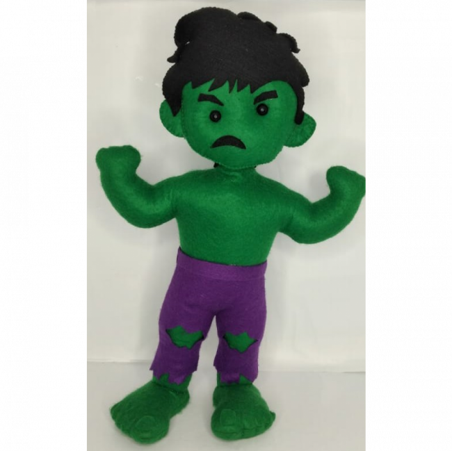 PERSONAGEM DE FELTRO HULK VINGADORES