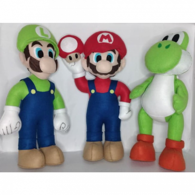 PERSONAGEM DE FELTRO LUIGI MARIO BROS