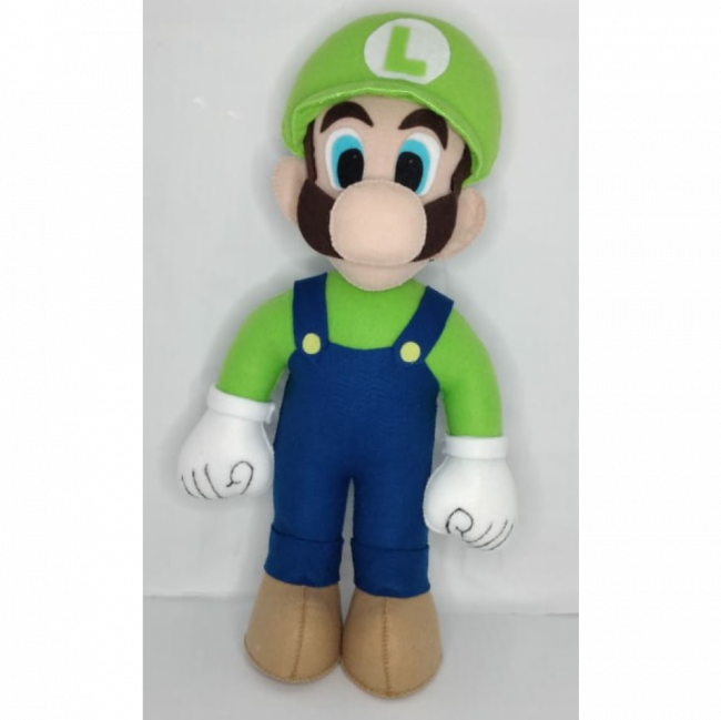 PERSONAGEM DE FELTRO LUIGI MARIO BROS