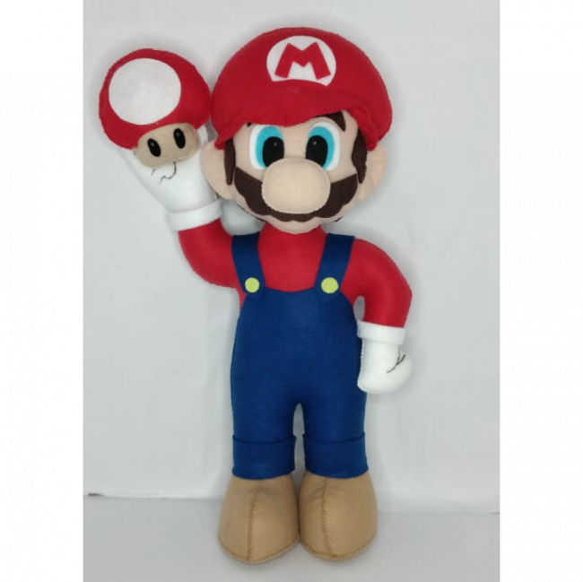 PERSONAGEM DE FELTRO MARIO