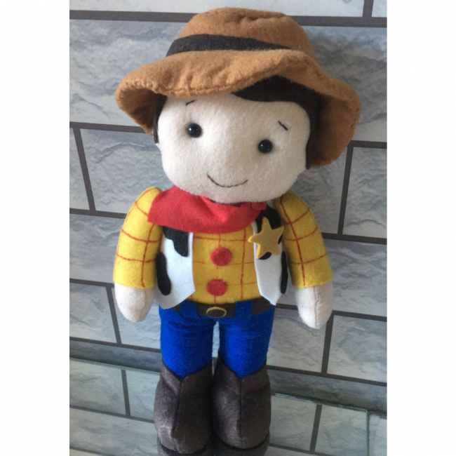 PERSONAGEM WOOD TOY STORY DE FELTRO