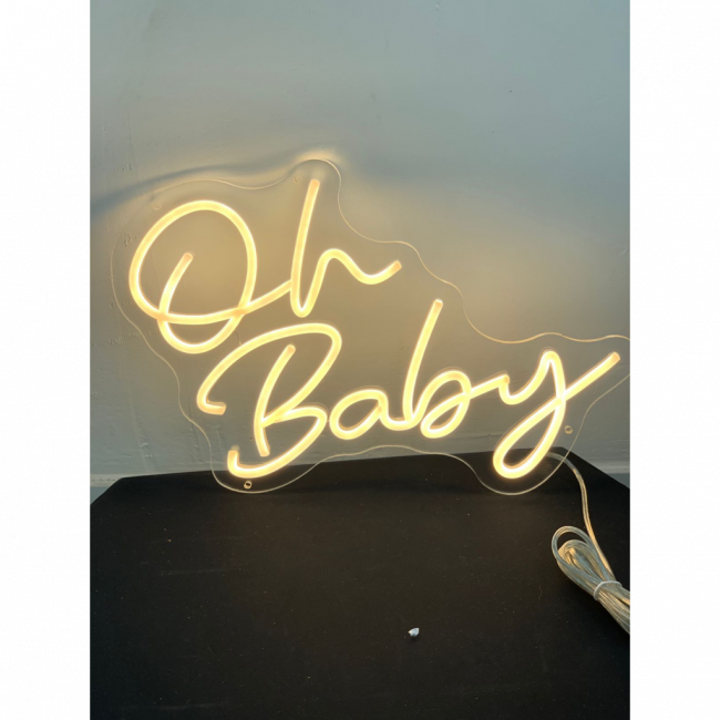 Placa Acrilica Oh Baby Led