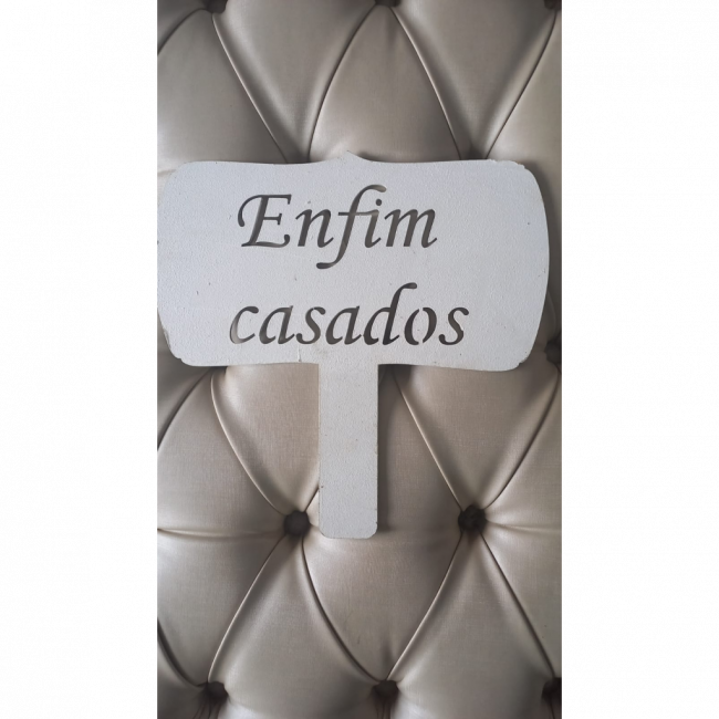 PLACA ENFIM CASADOS