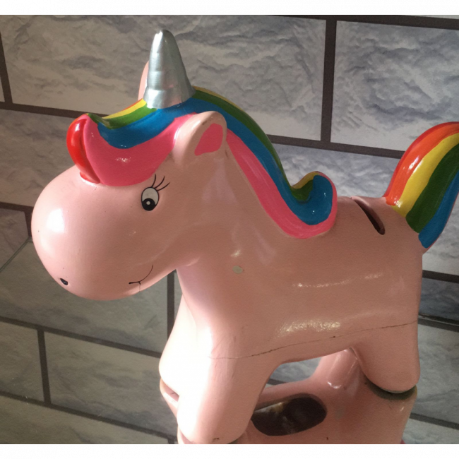 UNICORNIO DECORATIVO DE LOUÇA