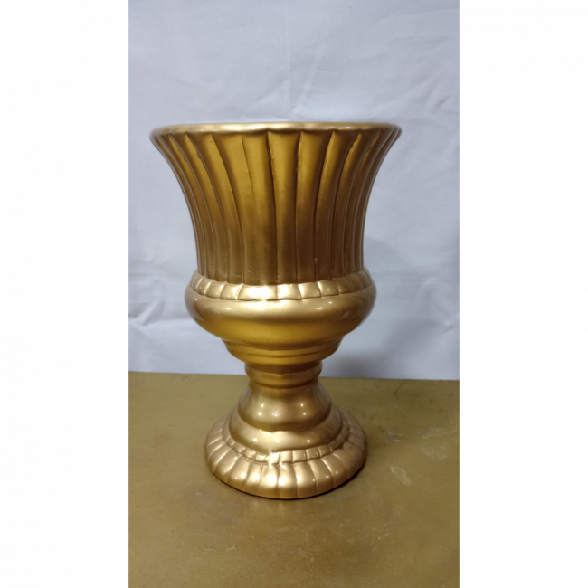 VASO DE CERÂMICA DOURADO