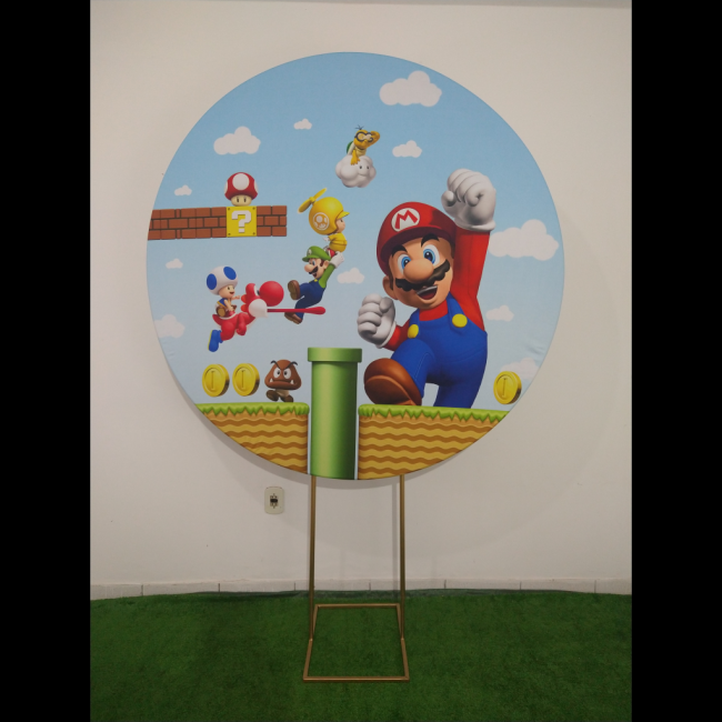 Painel redondo - Mario Bross