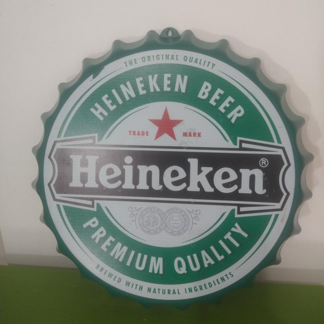 Tampa decorativa Heineken