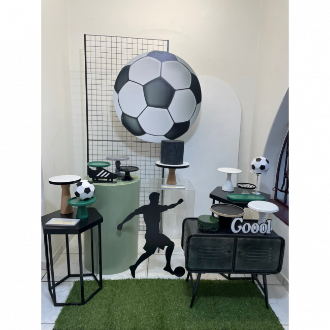 FUTEBOL PRETO BRANCO E VERDE