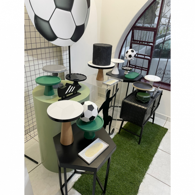 FUTEBOL PRETO BRANCO E VERDE