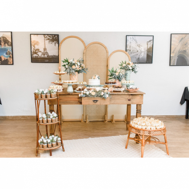 MINI WEDDING BAMBU MESA RUSTICA