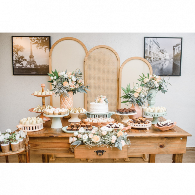 MINI WEDDING BAMBU MESA RUSTICA