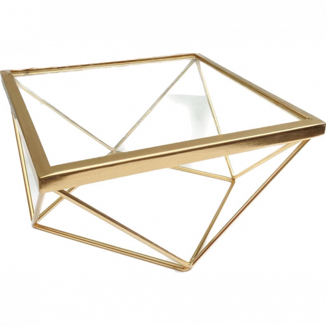 PORTA DOCE LUN QUADRADO DOURADO