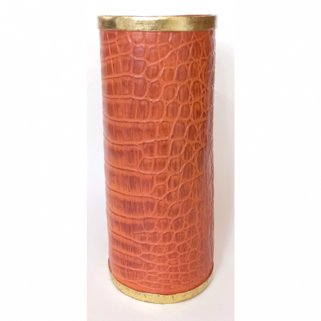 VASO SQ COURO CORAL