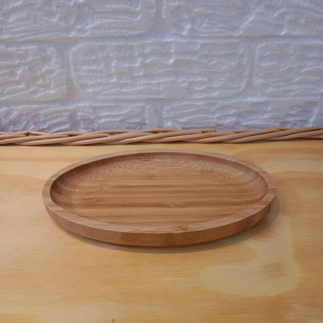 Bandeja oval bambu 20x12cm