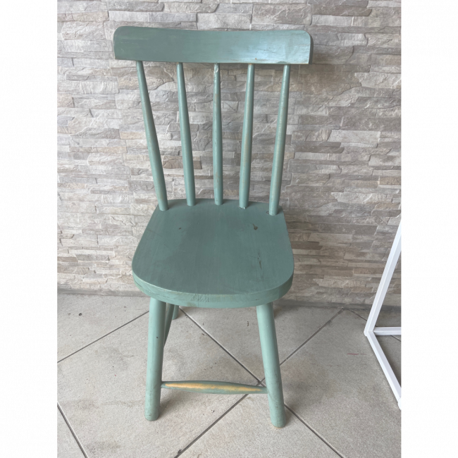 Cadeira madeira verde