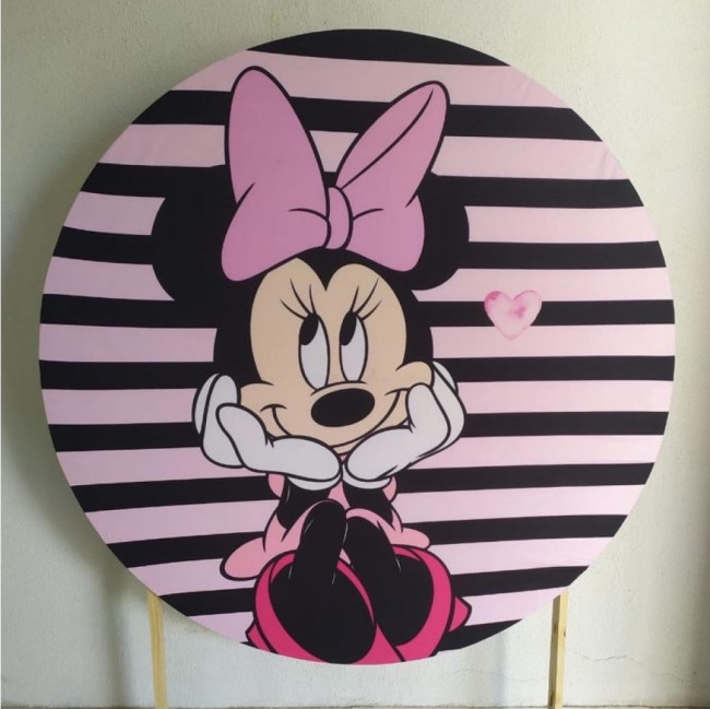 CAPA PAINEL REDONDO 1,5 MINNIE