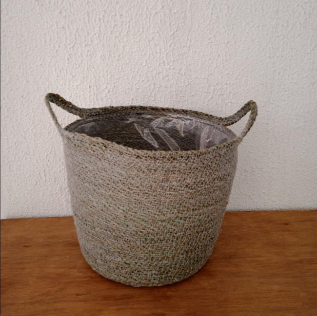 CESTA COM ALÇA VERDE 25x30