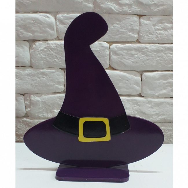 Chapéu de bruxa Halloween MDF