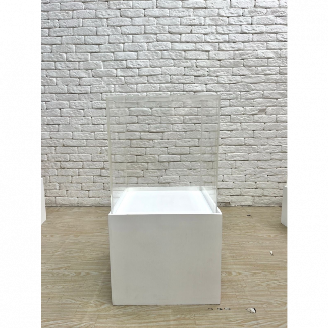 Cubo acrilico e madeira G 80x40cm