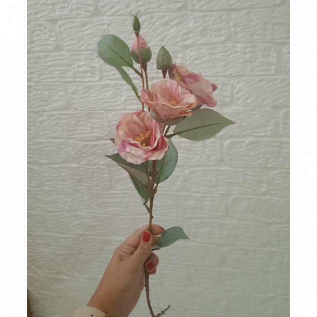 Galho flor lisiantus rosa