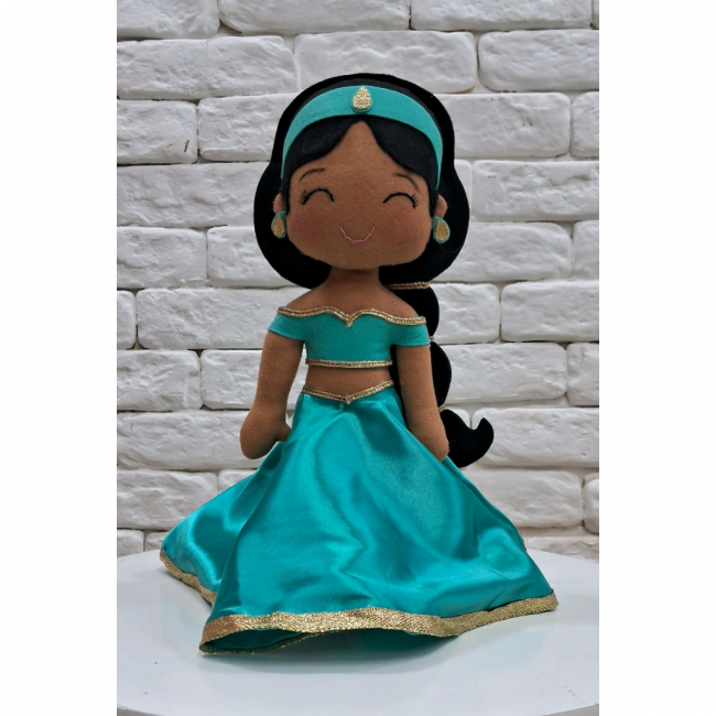 PRINCESA JASMINE FELTRO (Aladim, princesas) 32cm