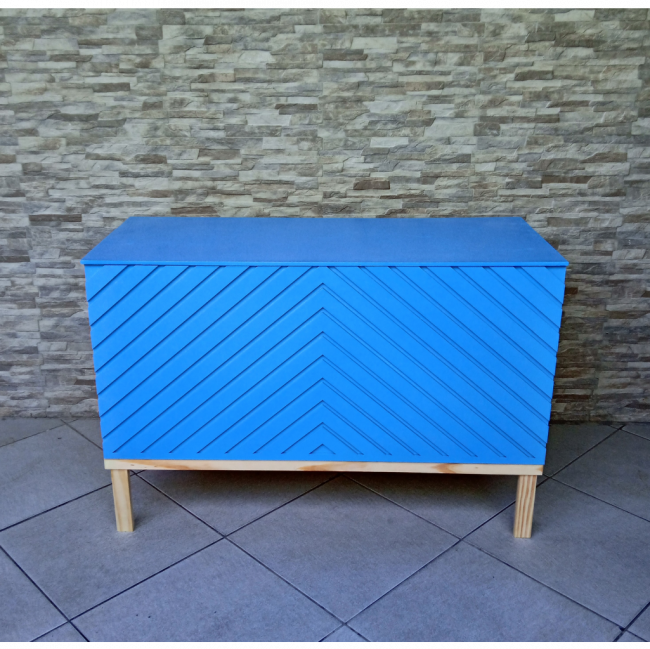 Mesa balcão azul 1,20x80