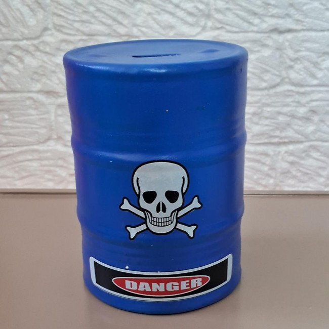 Mini tambor de gasolina danger azul (carros)