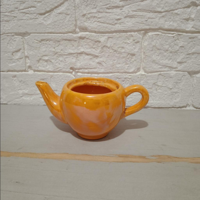 MINI vaso BULE CERAMICA amarelo