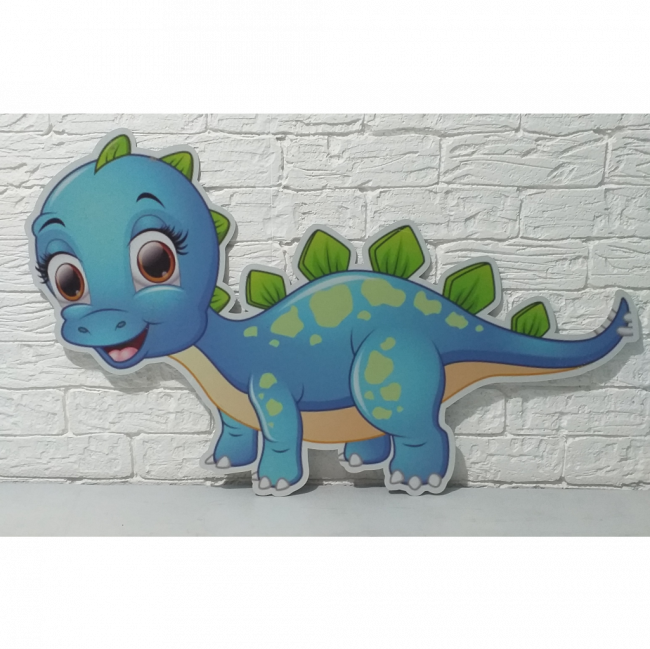 PVC DINO AZUL 46x76