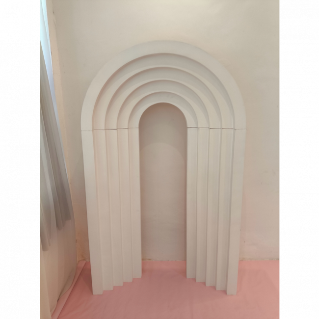 Painel romano fresado vazado 3d branco