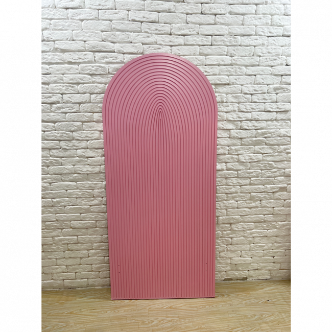 Painel romano frisado rosa M 1,80x80