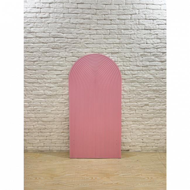 Painel romano frisado rosa P 1,60x80