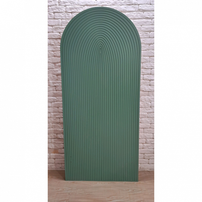 Painel romano frisado verde M (1,80x80)