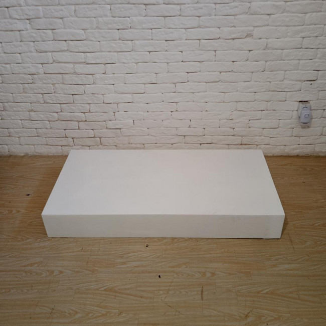 Palco retangular branco 1,20x0,60x0,16