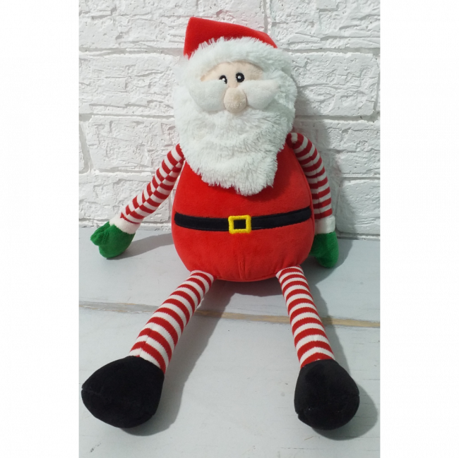 papai noel listrado natal 35cm