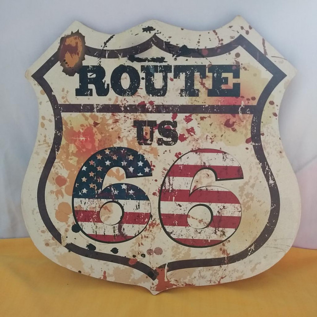 Placa ROUTE US 66 30x30