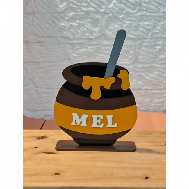 Pote de mel Ursinho Pooh MDF 26x18