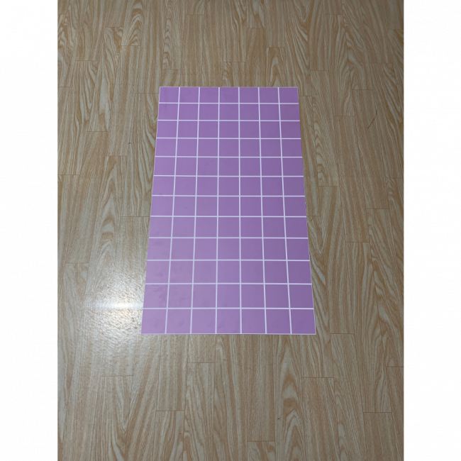 PVC grid lilás 38x66