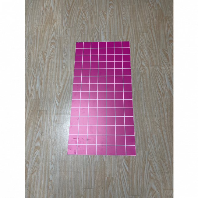 PVC grid rosa 38x76