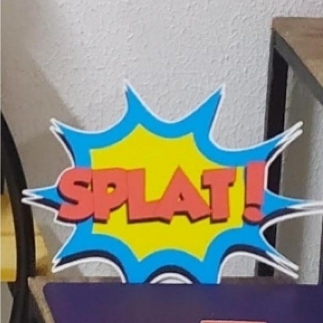 PVC SPLAT DE MESA (super heróis)