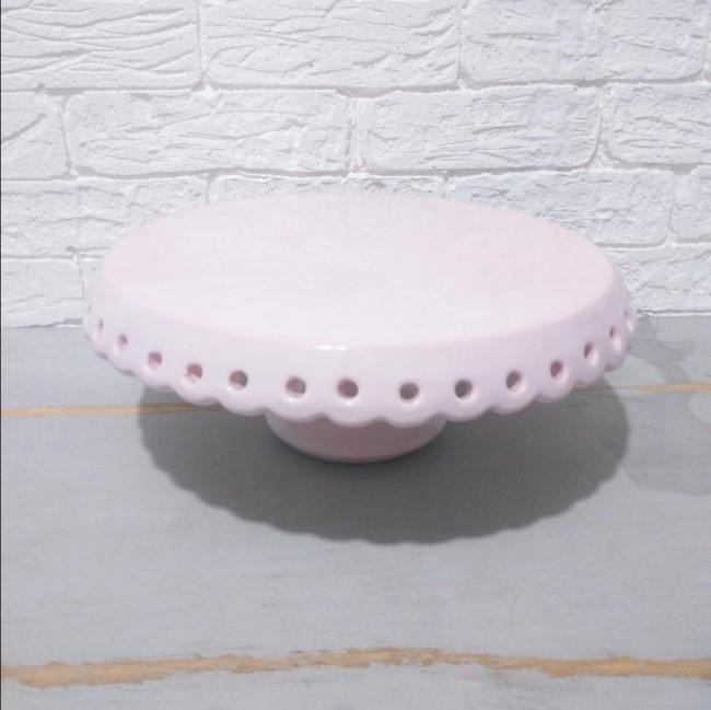 SUPORTE DOCE FURO PARA BAIXO ROSA BEBE G (com avaria)