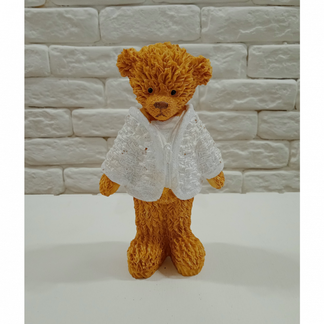 URSO RESINA 18CM MENINO