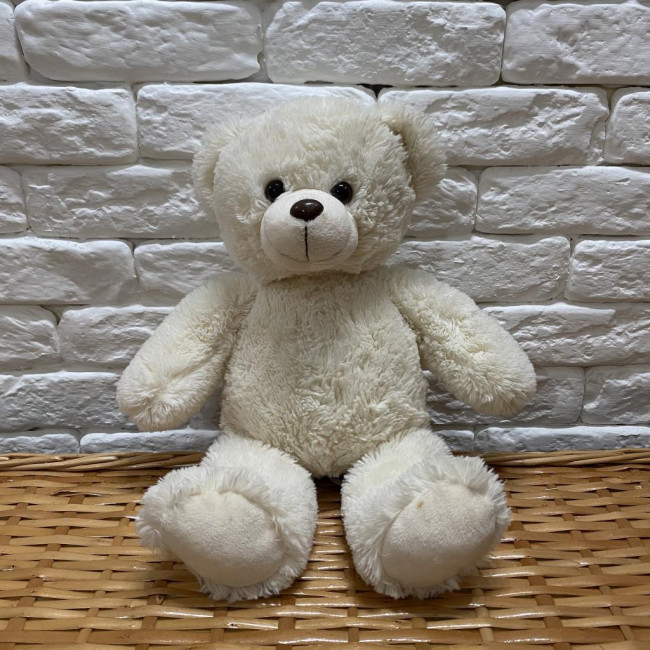 Urso pelúcia branco 42cm