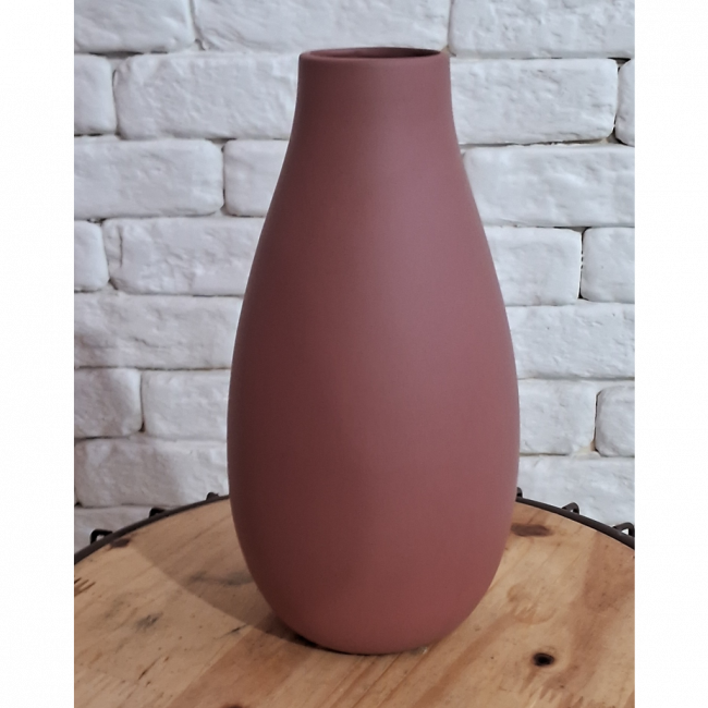 Vaso cerâmica chocolate 29x15